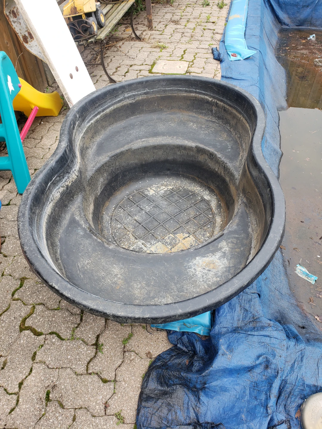 Large Black Pond Liner Tub - photo 2