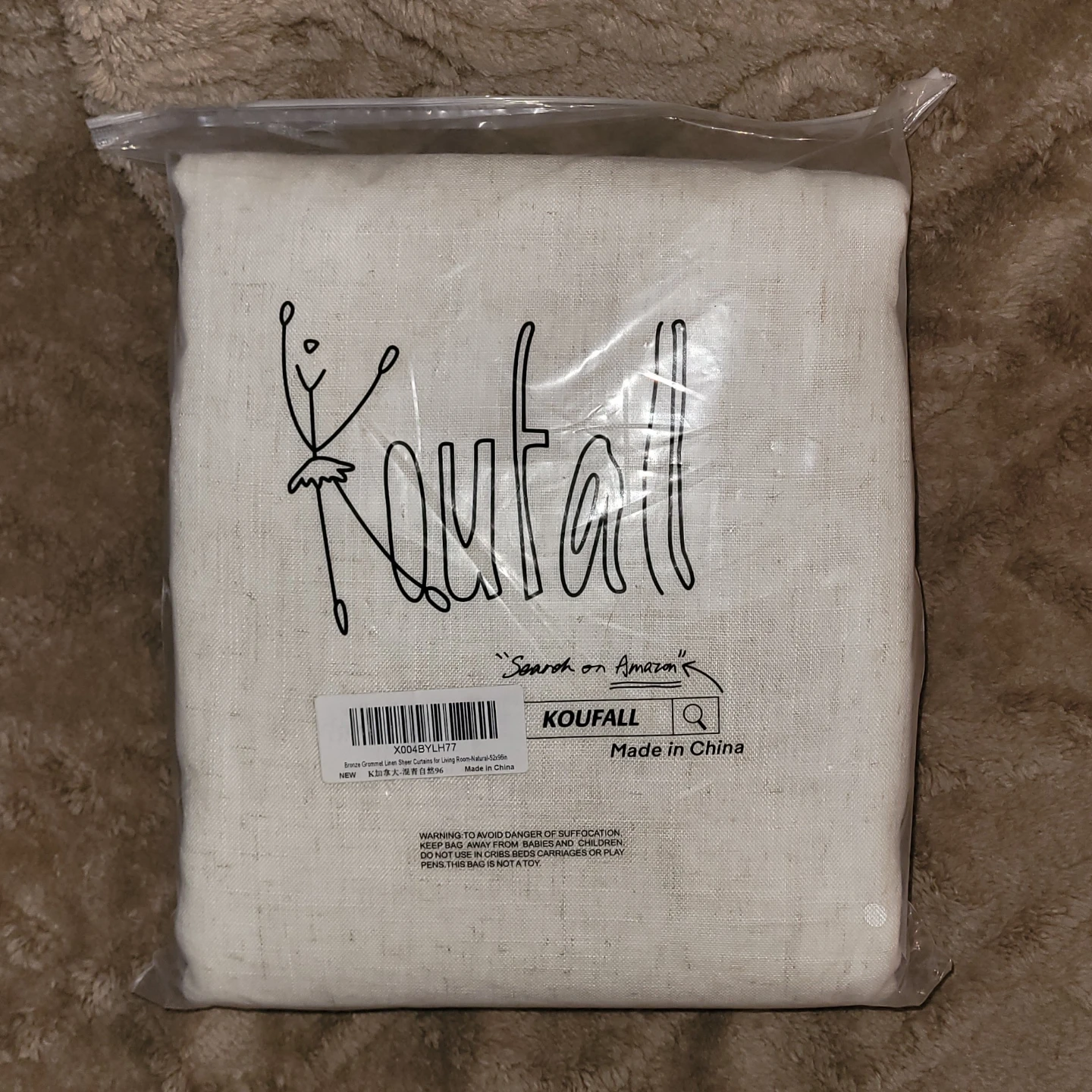 52x96"(x2) | Bronze Grommet Linen Sheer Curtains | Koufall - photo 4