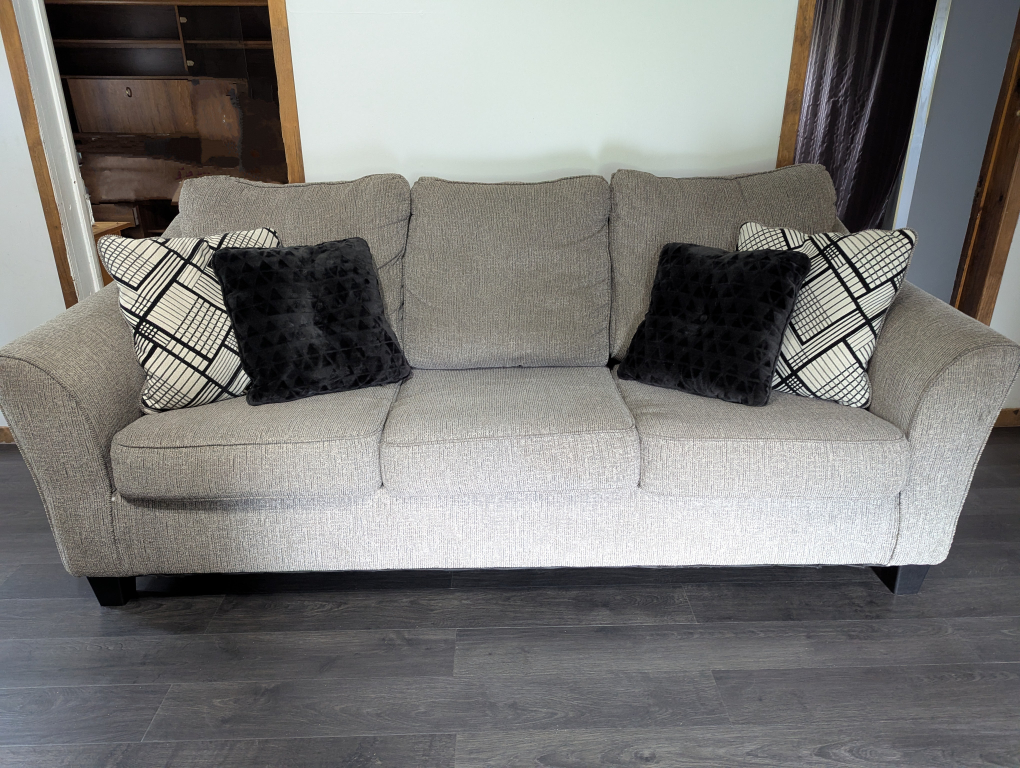 Grey Fabric Sofa - photo 2