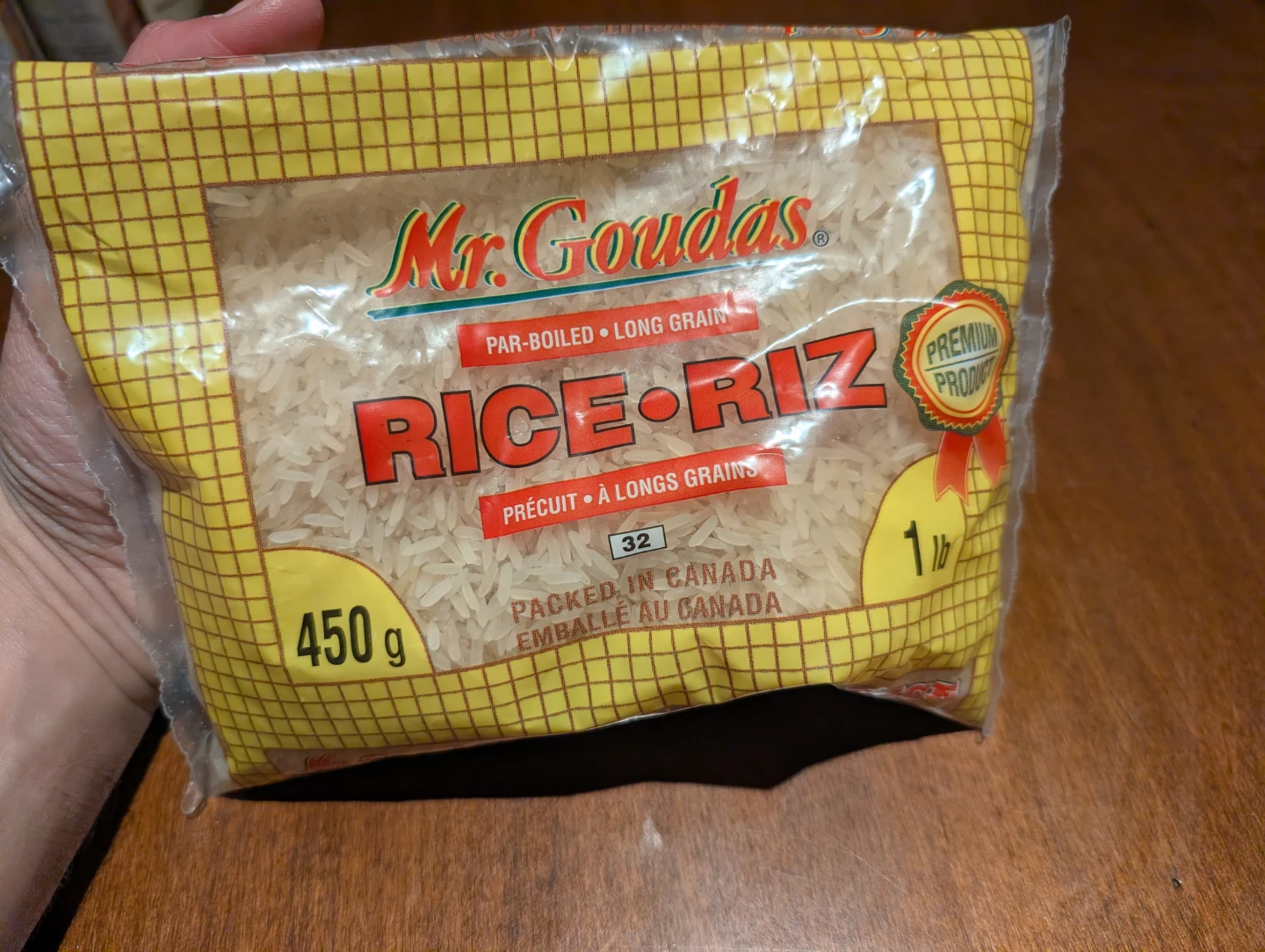 Mr. Goudas Par-Boiled Long Grain Rice 450g