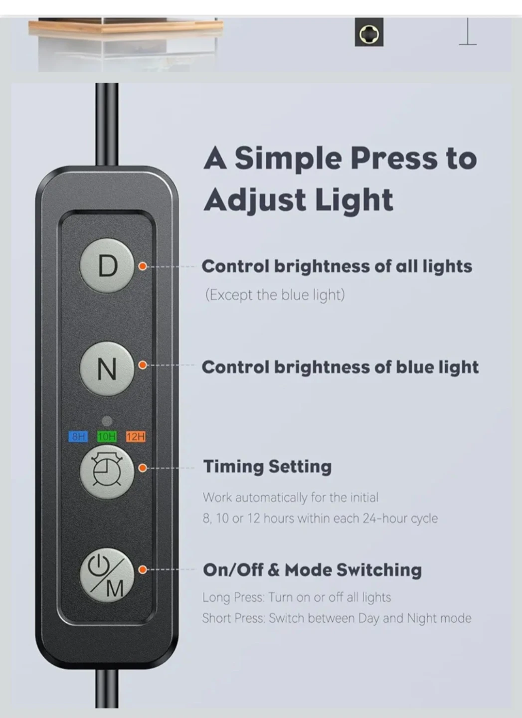 LED Aquarium Light Clip On Fish Tank Light USB - photo 3
