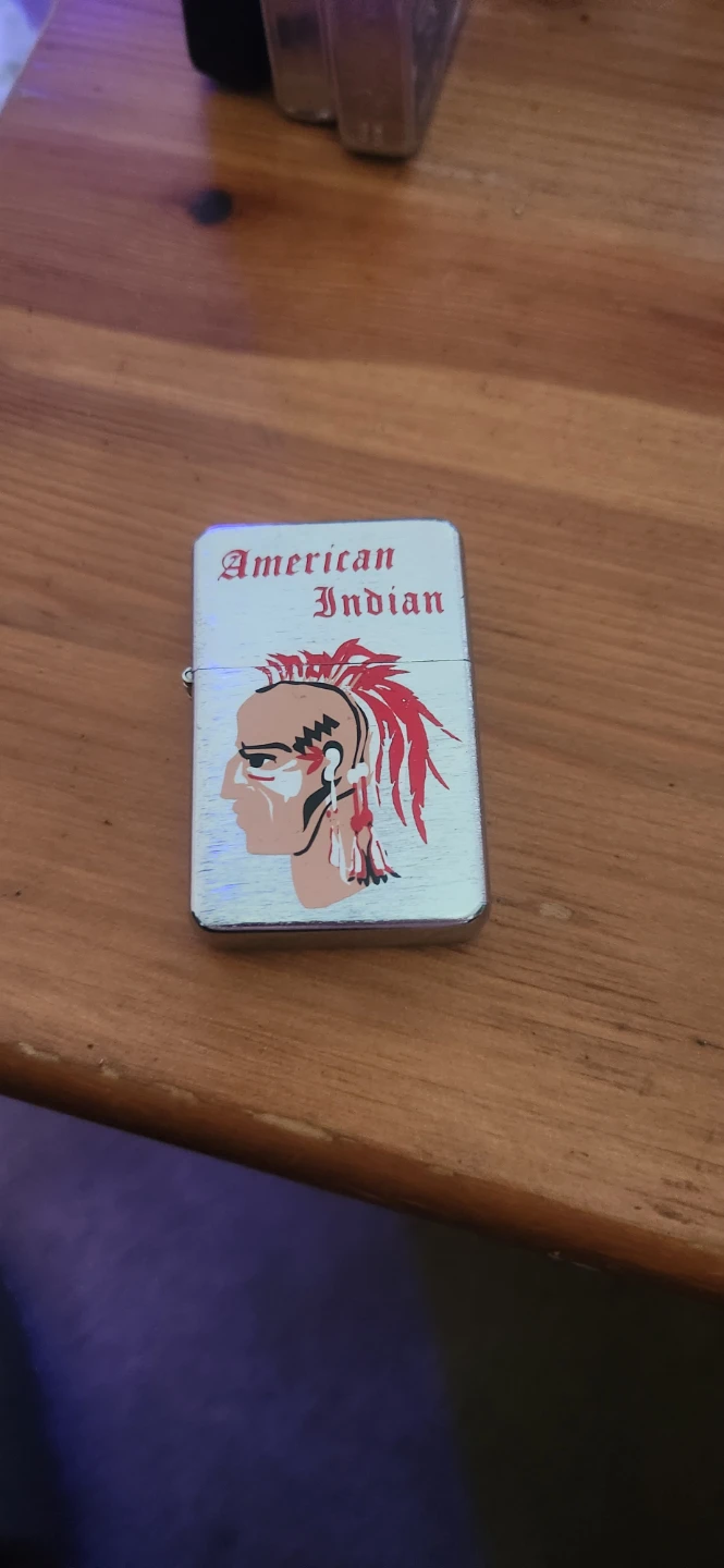 Vintage Lighter - American Indian Design