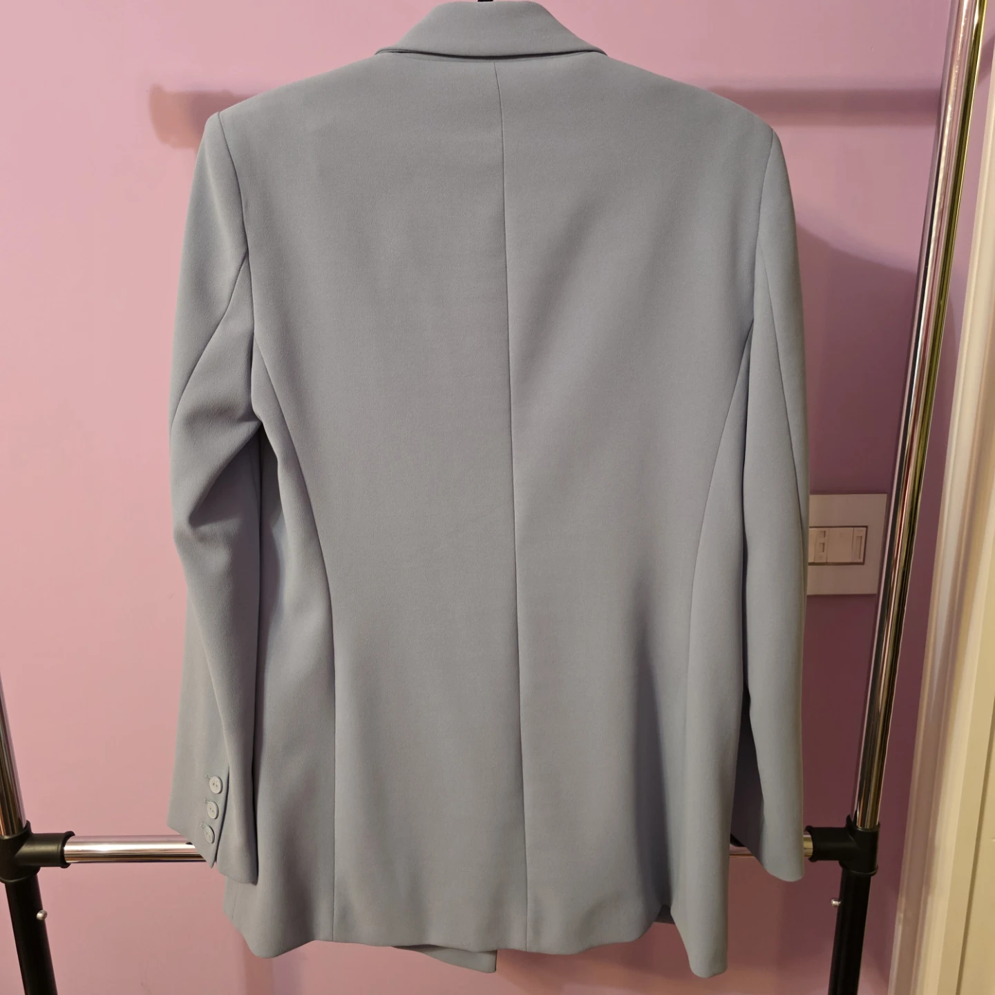 Pinko Double-Breasted Blazer - Light Blue size 42 - photo 4