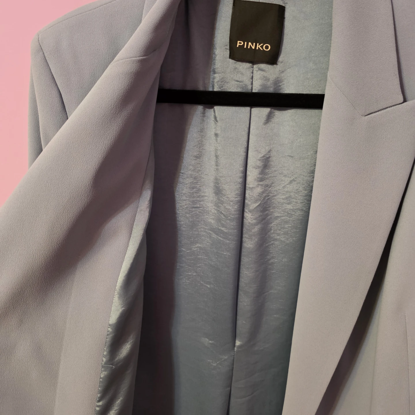 Pinko Double-Breasted Blazer - Light Blue size 42 - photo 5