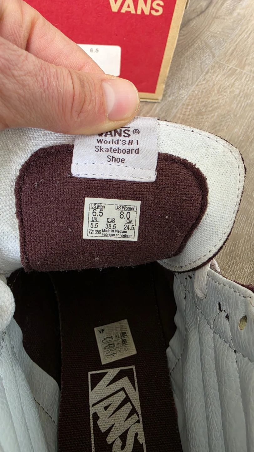 Vans SK8-Hi Slim "Iron Brown"  Men's 6.5 / Women's 8 - photo 4