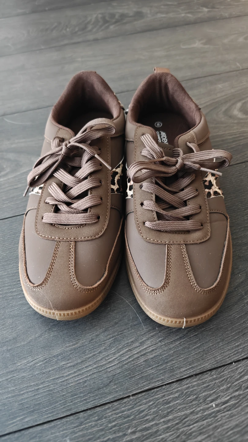 Brown Leopard Print Sneakers - photo 2