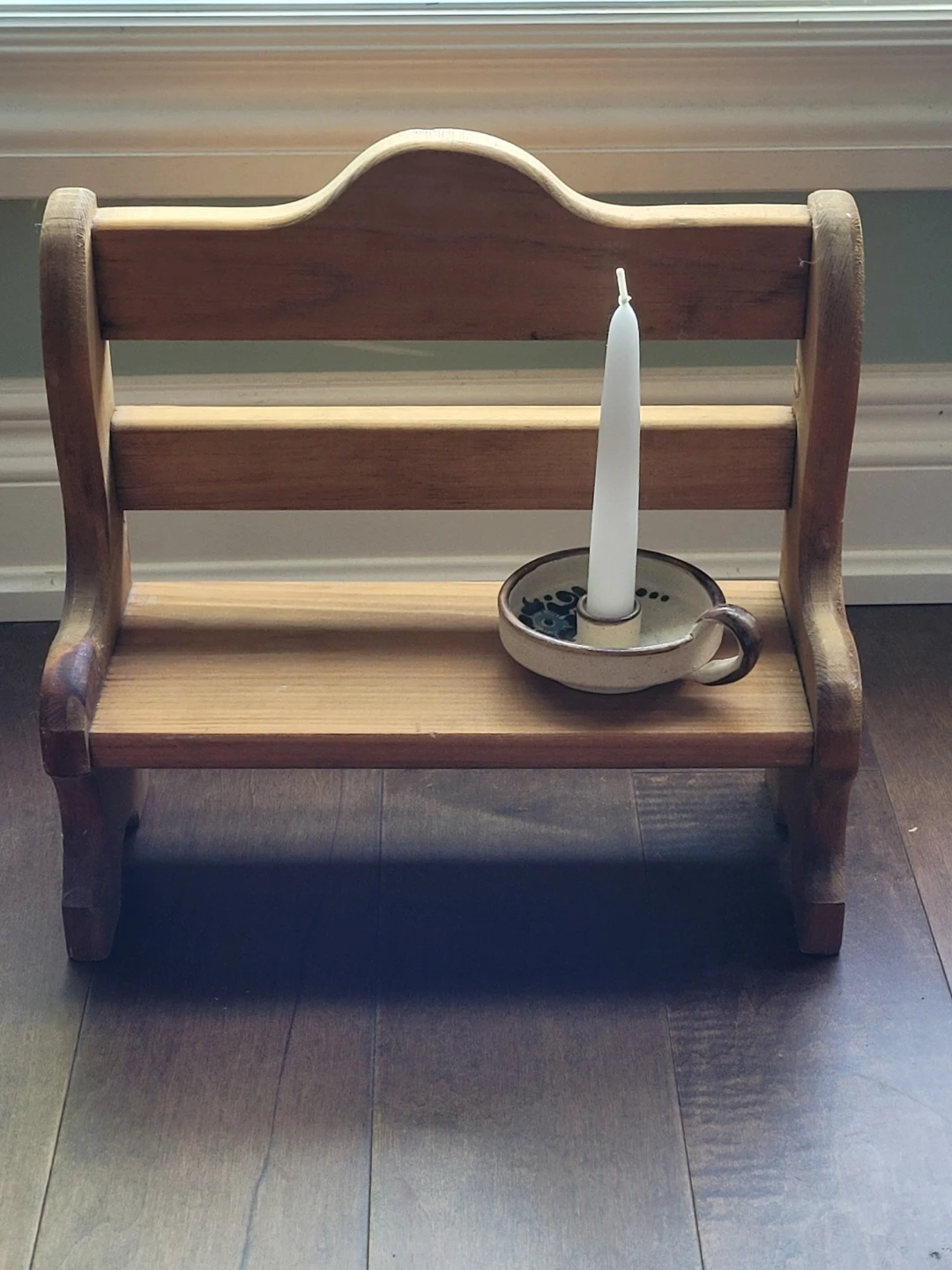 VINTAGE Wooden Spice Rack or Doll Bench. - photo 3