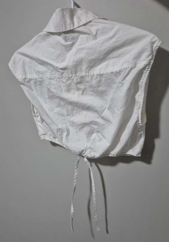 White Collared Crop Top. Size S - photo 3