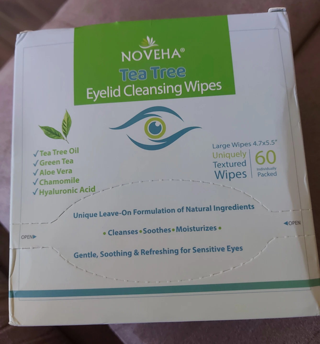 Noveha Tea Tree Eyelid Cleansing Wipes  (49 remaining)