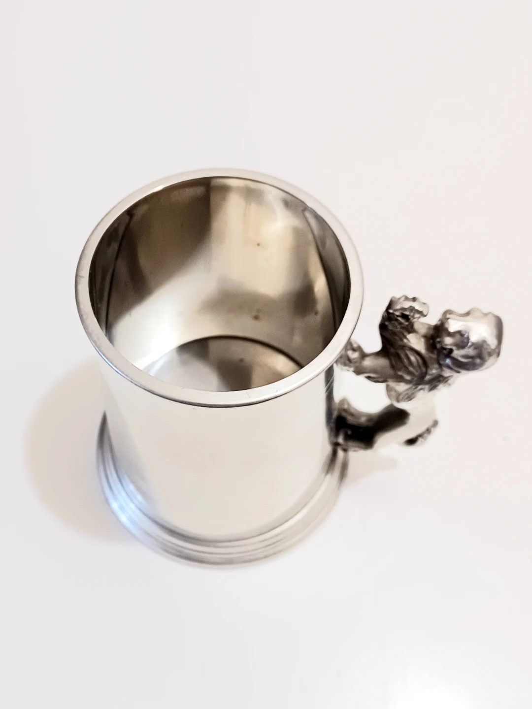 Unique Vtg New Birks English Pewter Lion Tankard - photo 3