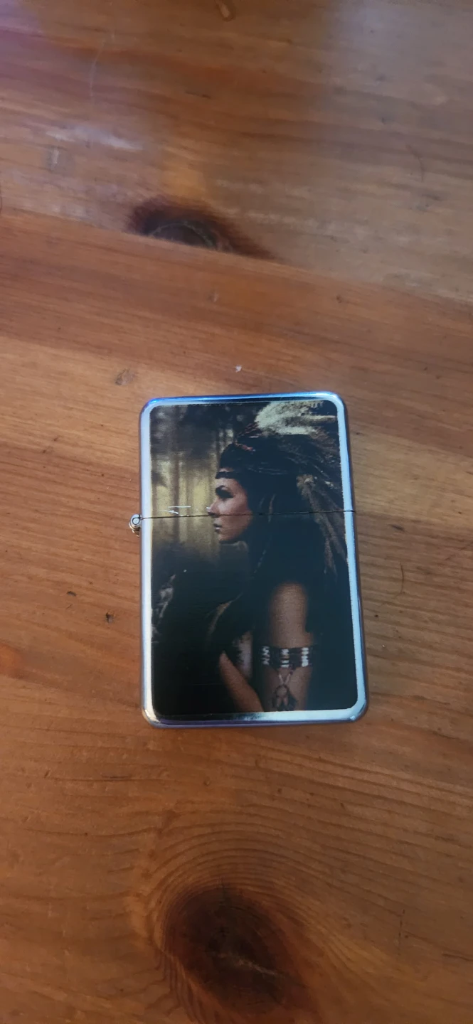 Star Flip Lighter - Native American