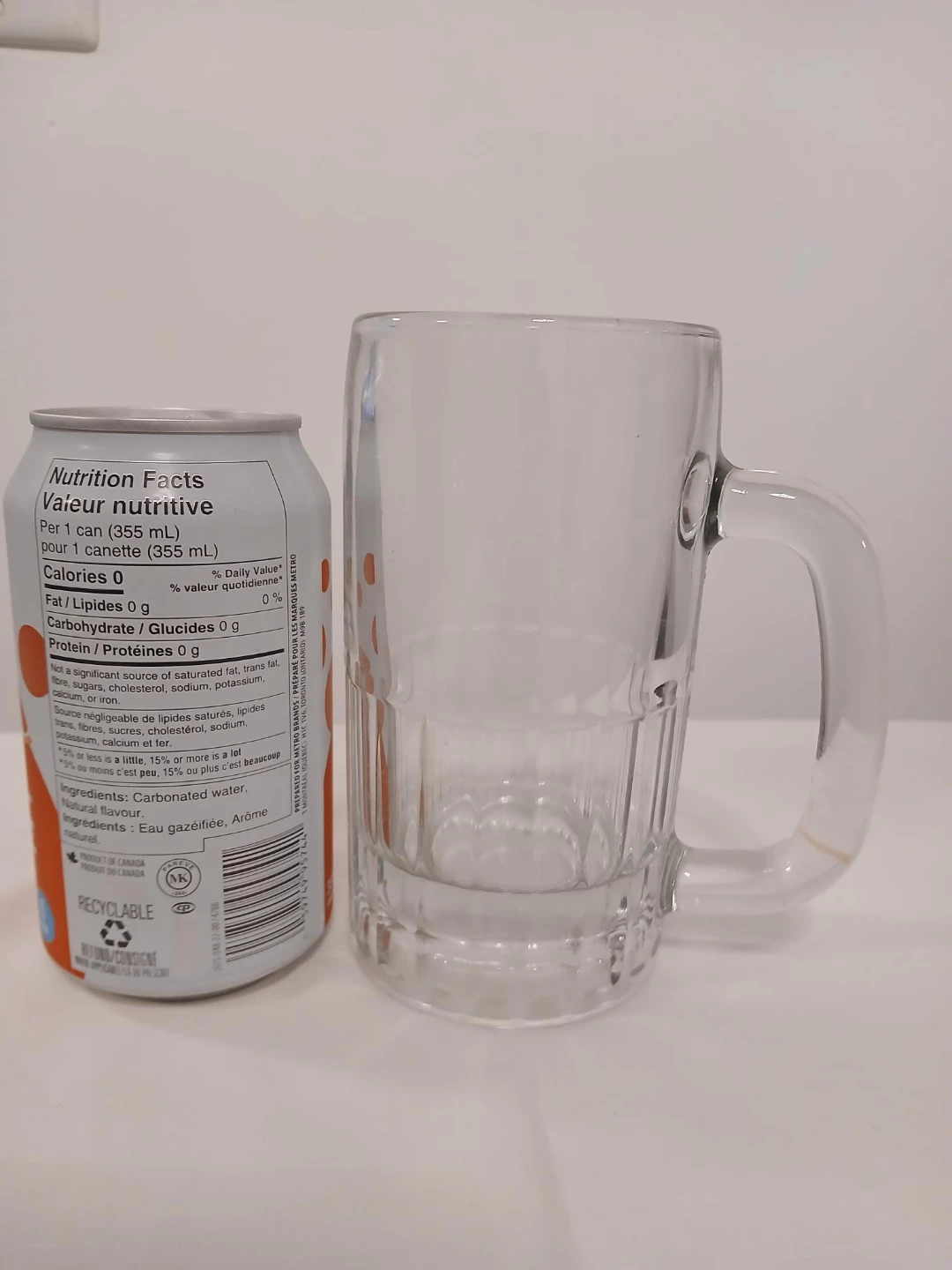Glass Beer Mug. Pop can for scale only. - photo 2