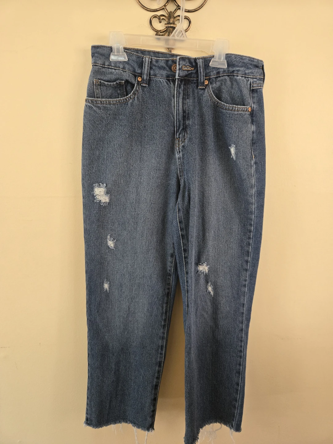 Sincerely Jules Ripped Crop Jeans Size 5/27