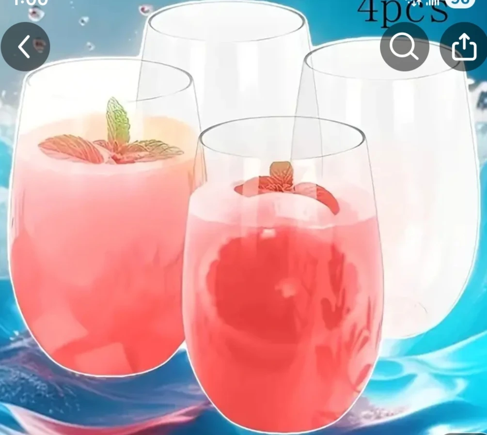 4 pcs of unbreakable drinking glasses - photo 2