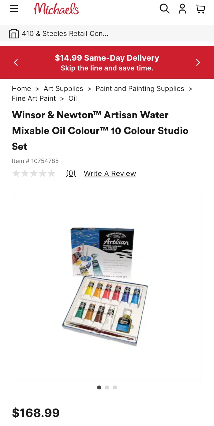 Winsor & Newton Artisan Water Mixable Oil Colour Studio Set - photo 3