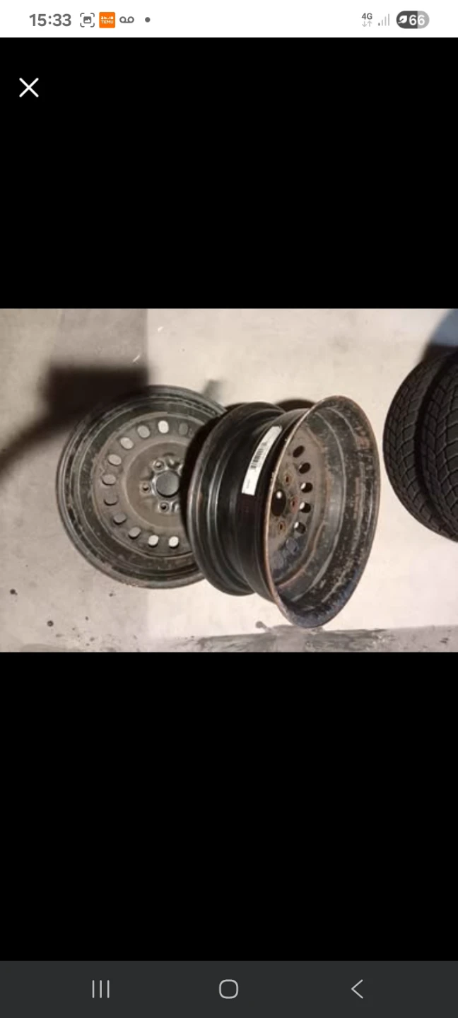 Set of 4 Used Steel Wheels 17x7