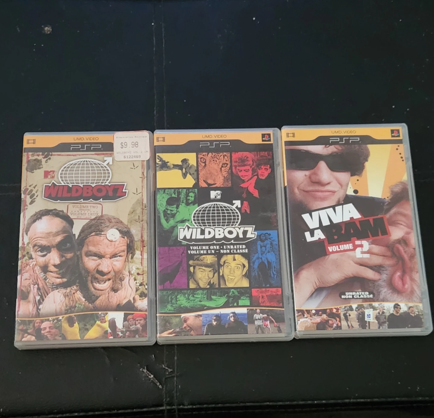 Wildboyz Vol 1 & 2, Viva La Bam Vol 2 PSP UMD