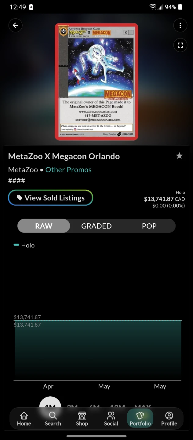 MetaZoo X Megacon Orlando Holo Promo Card - photo 4