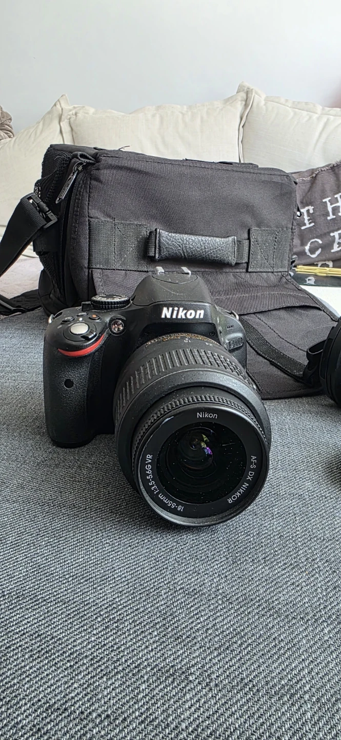 Nikon D5100 Camera + 2 Lenses