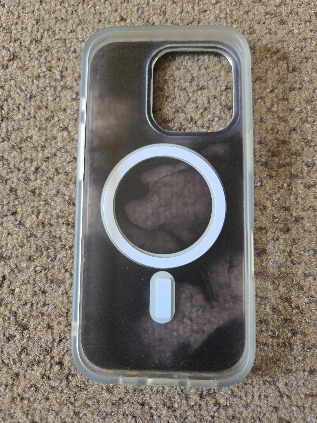iPhone 16 Pro MagSafe Case - Clear with Marble Design - photo 2
