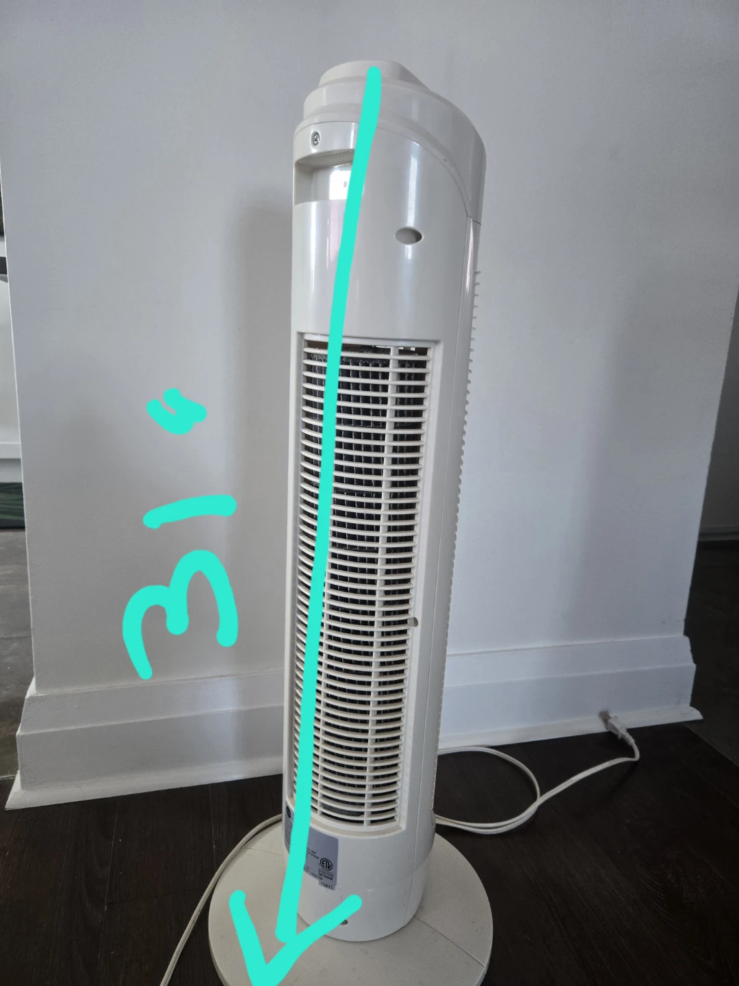 Oscillating Tower Fan - photo 4