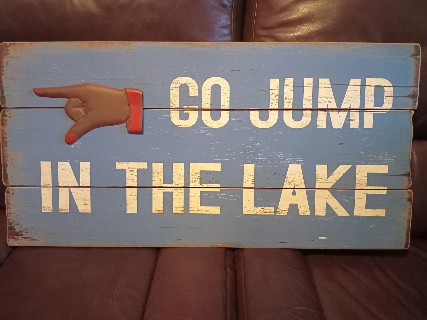 Go Jump in the Lake Sign - Urban Barn