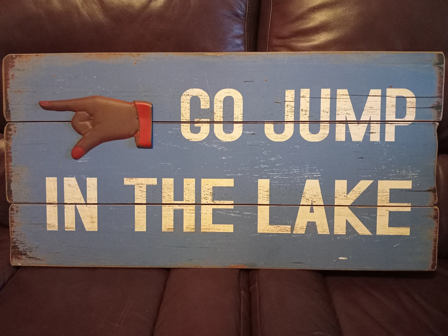 Go Jump in the Lake Sign - Urban Barn - photo 2