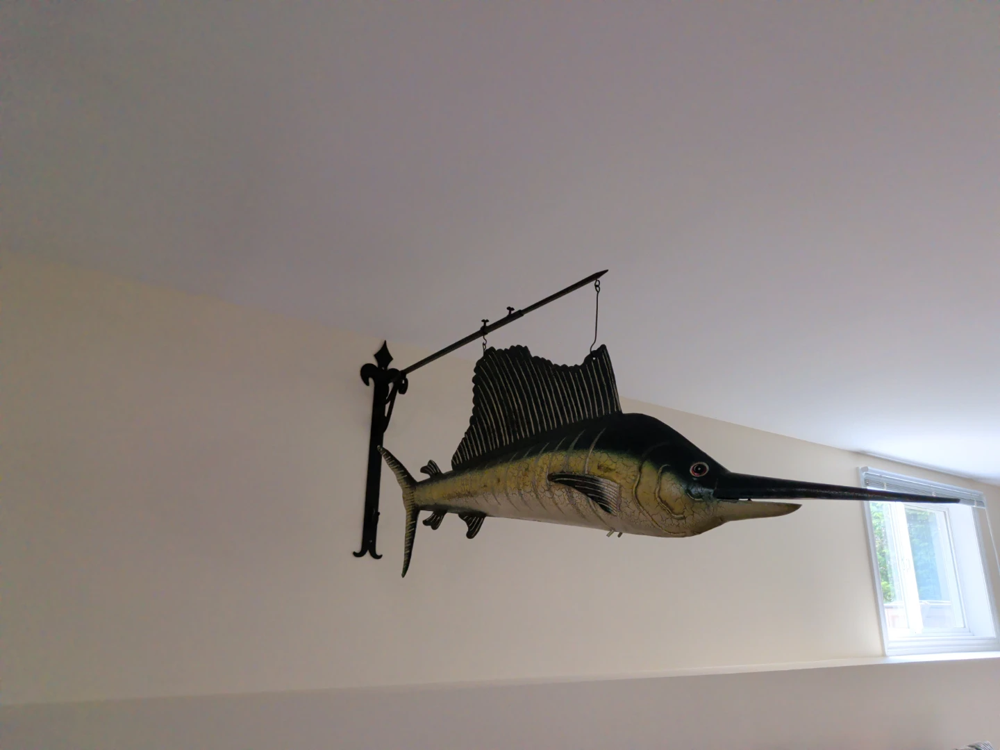 Vintage Metal Sailfish Wall Decor