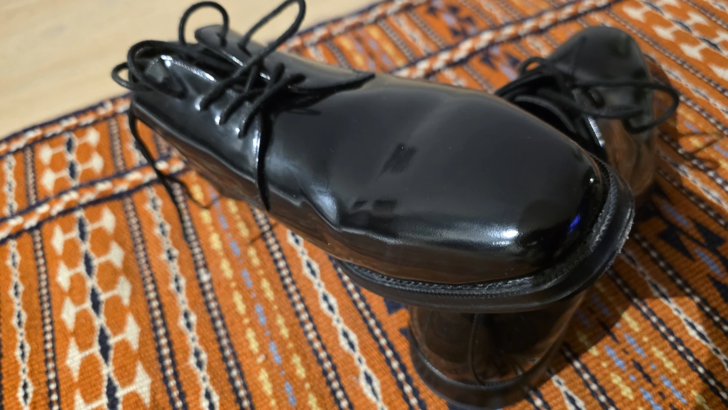 Black Patent Leather Dress Shoes - US Size 10 - photo 4