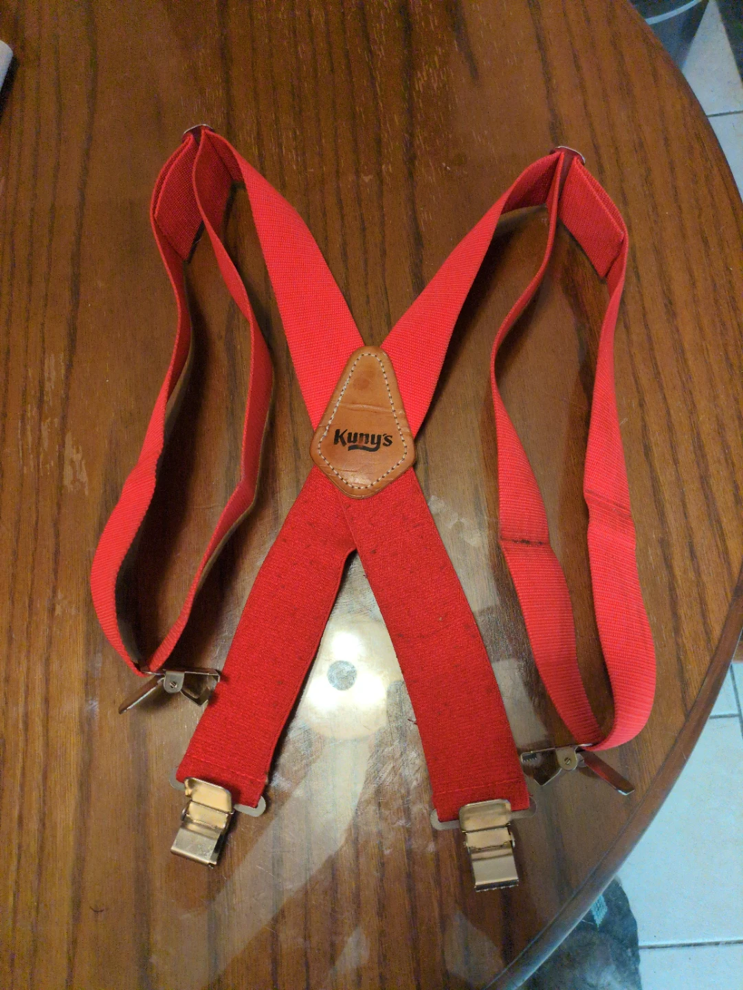 Kuny's Red Suspenders