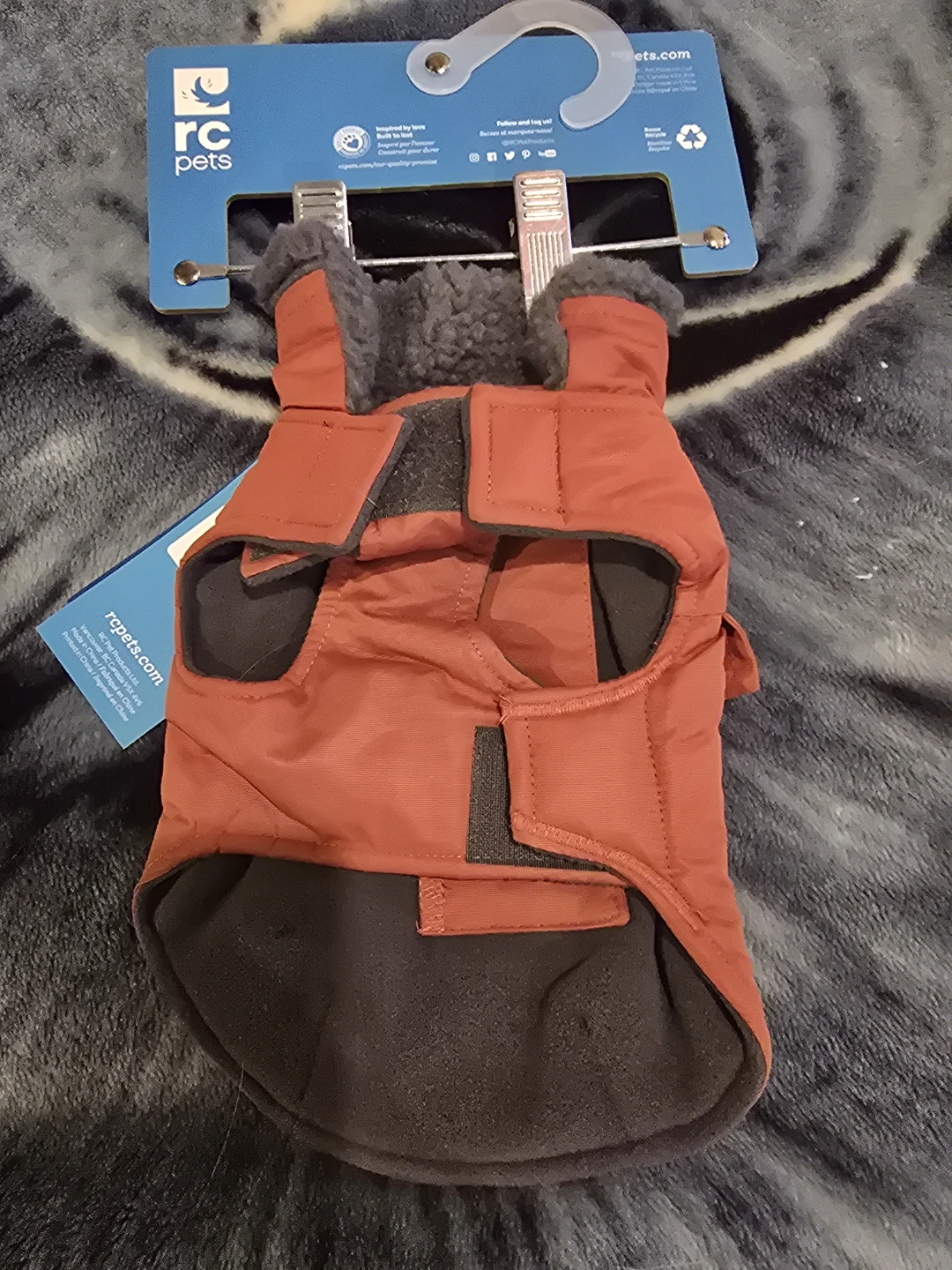 RC Pet's District Parka Dog Coat - Red - Size 8" - photo 3