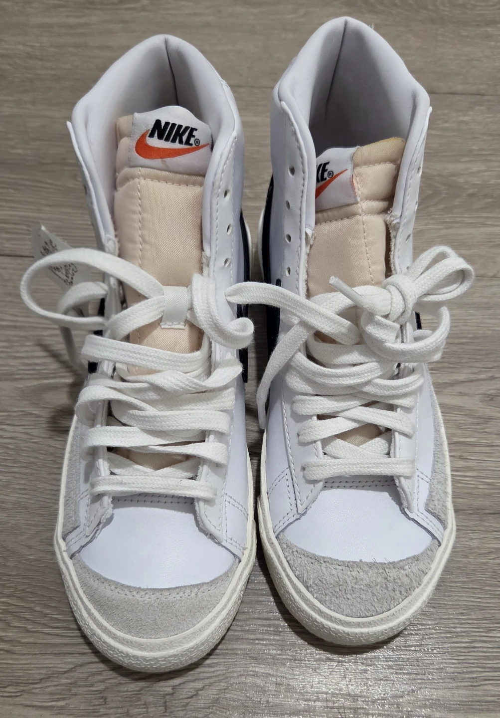 Nike Blazer Mid '77 Vintage White Black High Top Sneakers