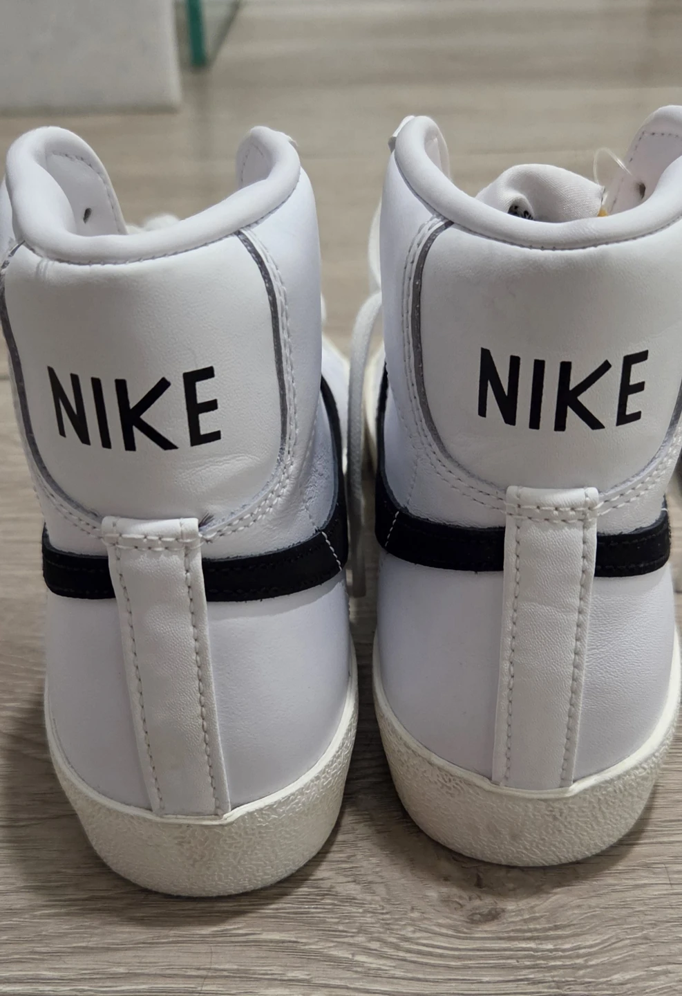 Nike Blazer Mid '77 Vintage White Black High Top Sneakers - photo 3