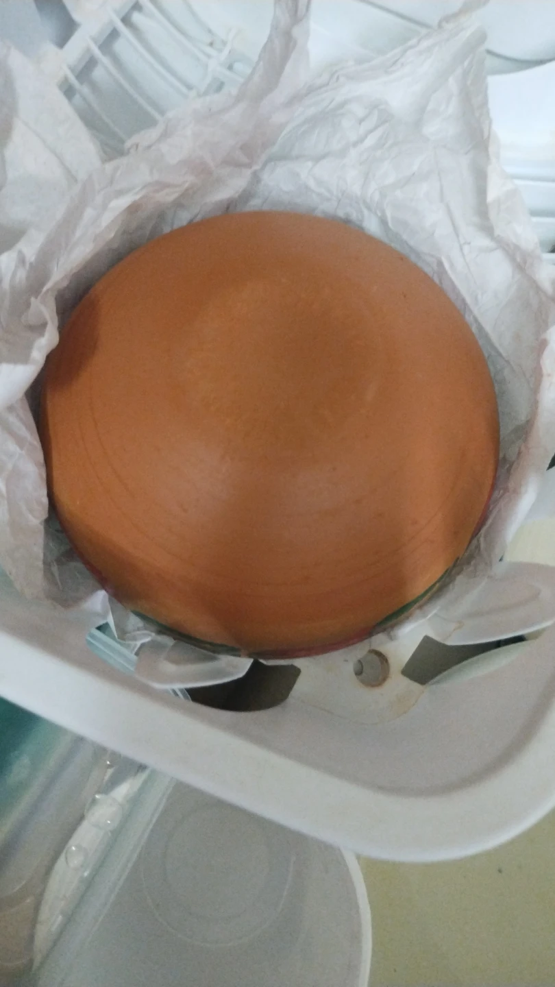 Terracotta bowl with painted design - photo 3