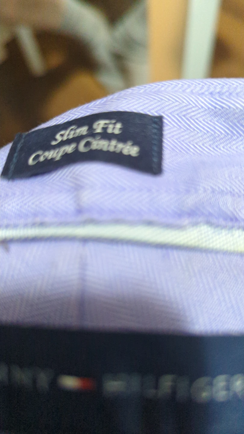 Tommy Hilfiger Men's Dress Shirt - Lavender, Size 17 - photo 3