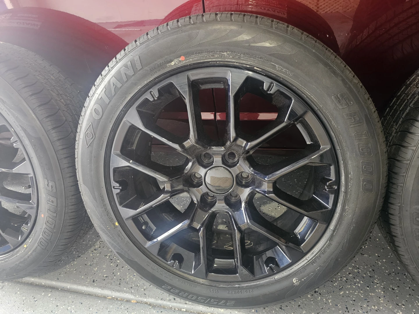 New 22 inch rims wheels with new tires 6 lug 6x139.7 6x5.5 - photo 4