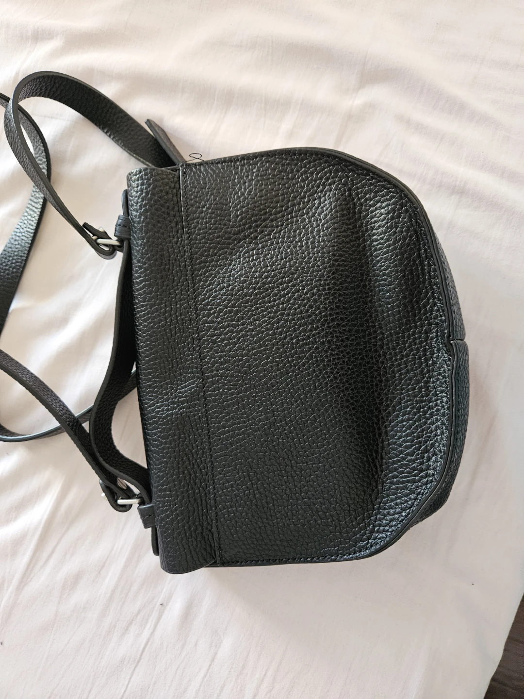 Black Leather Saddle Bag - photo 2