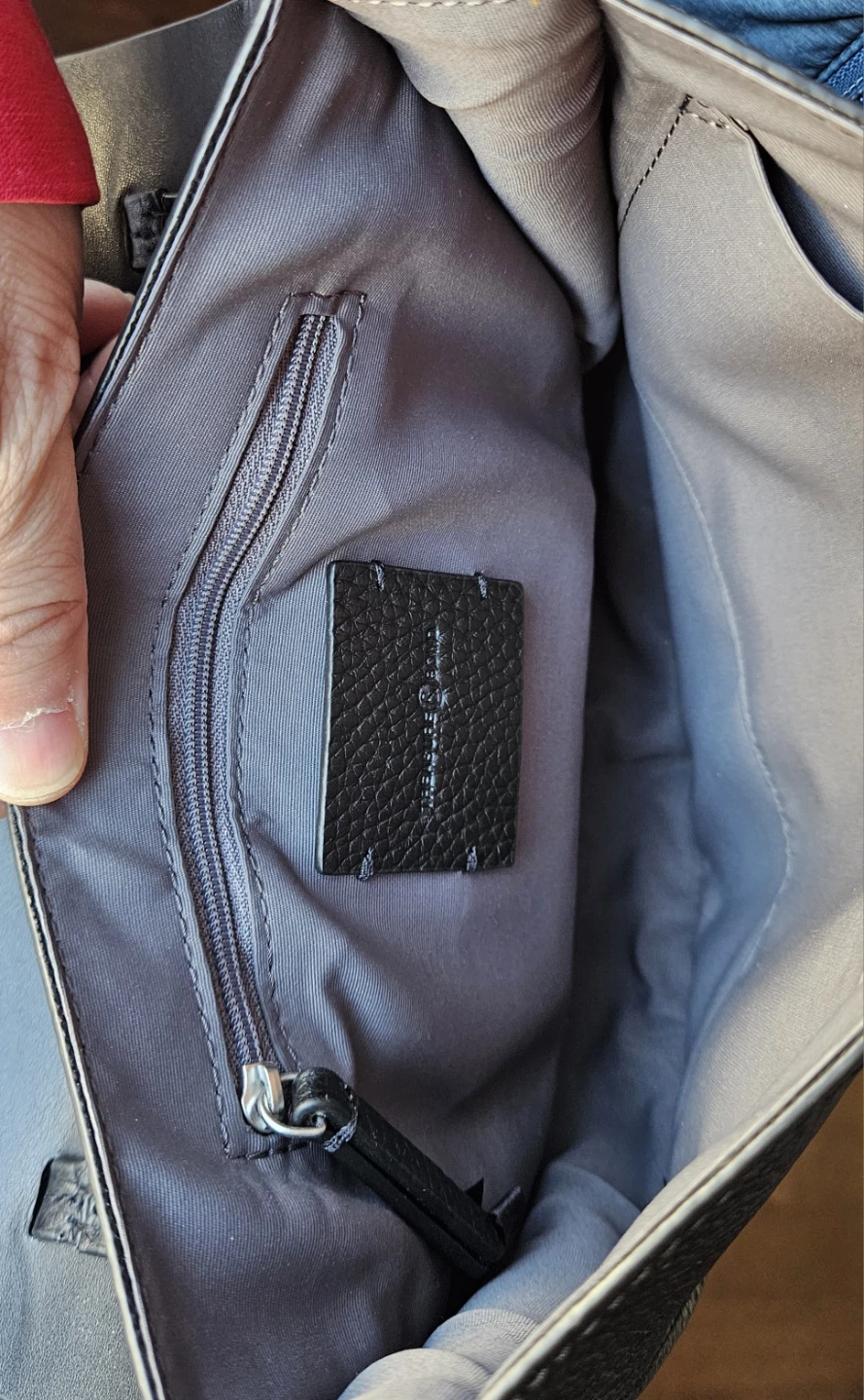 Black Leather Saddle Bag - photo 4