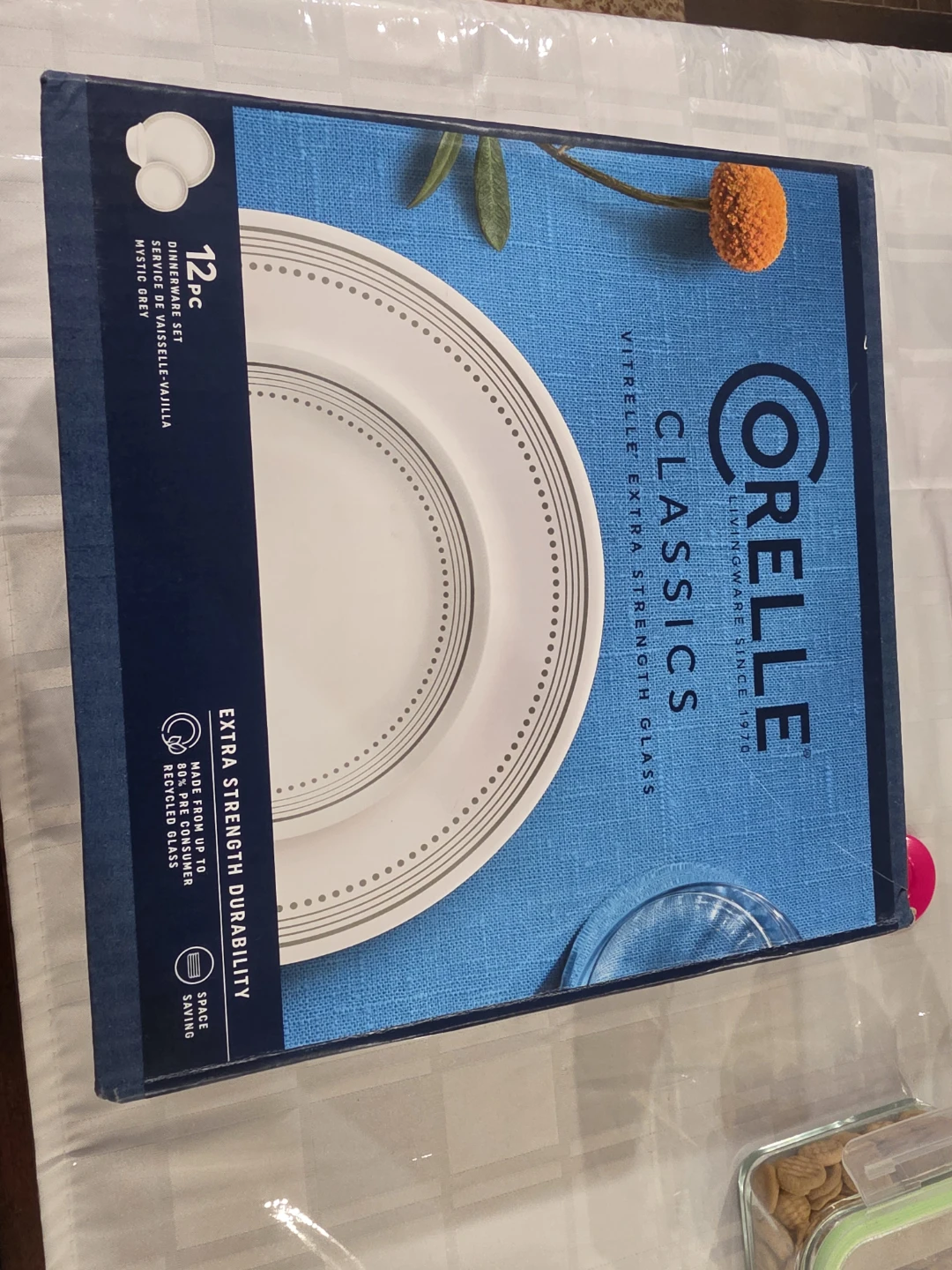 Corelle Classics Mystic Grey 12-Piece Dinnerware Set - photo 2