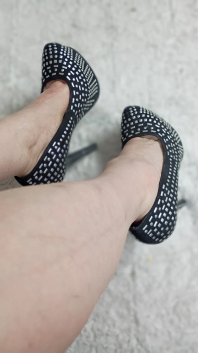 Black Rhinestone Stiletto Heels - photo 5
