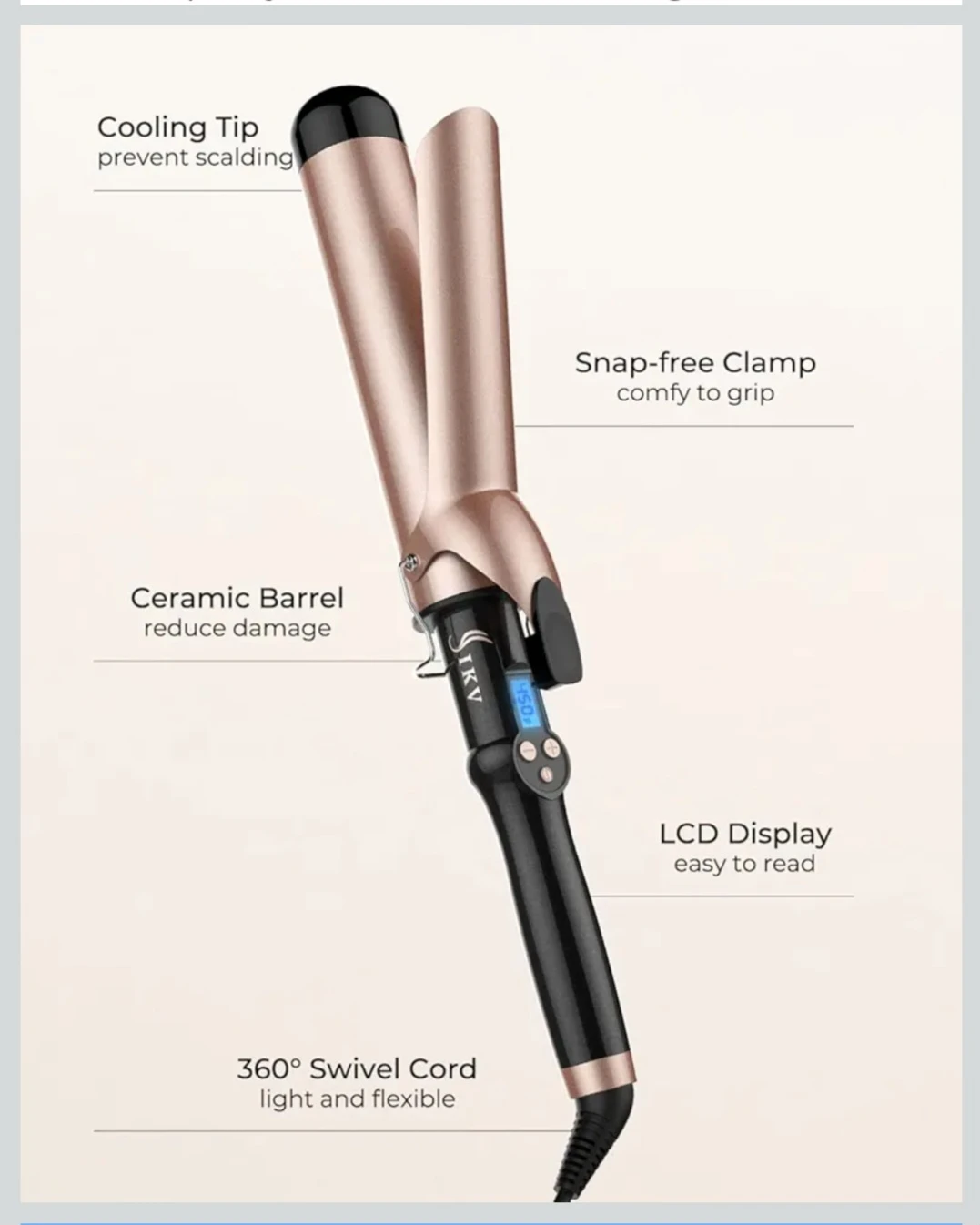 NEW Extra Long Barrel Curling Iron - photo 4