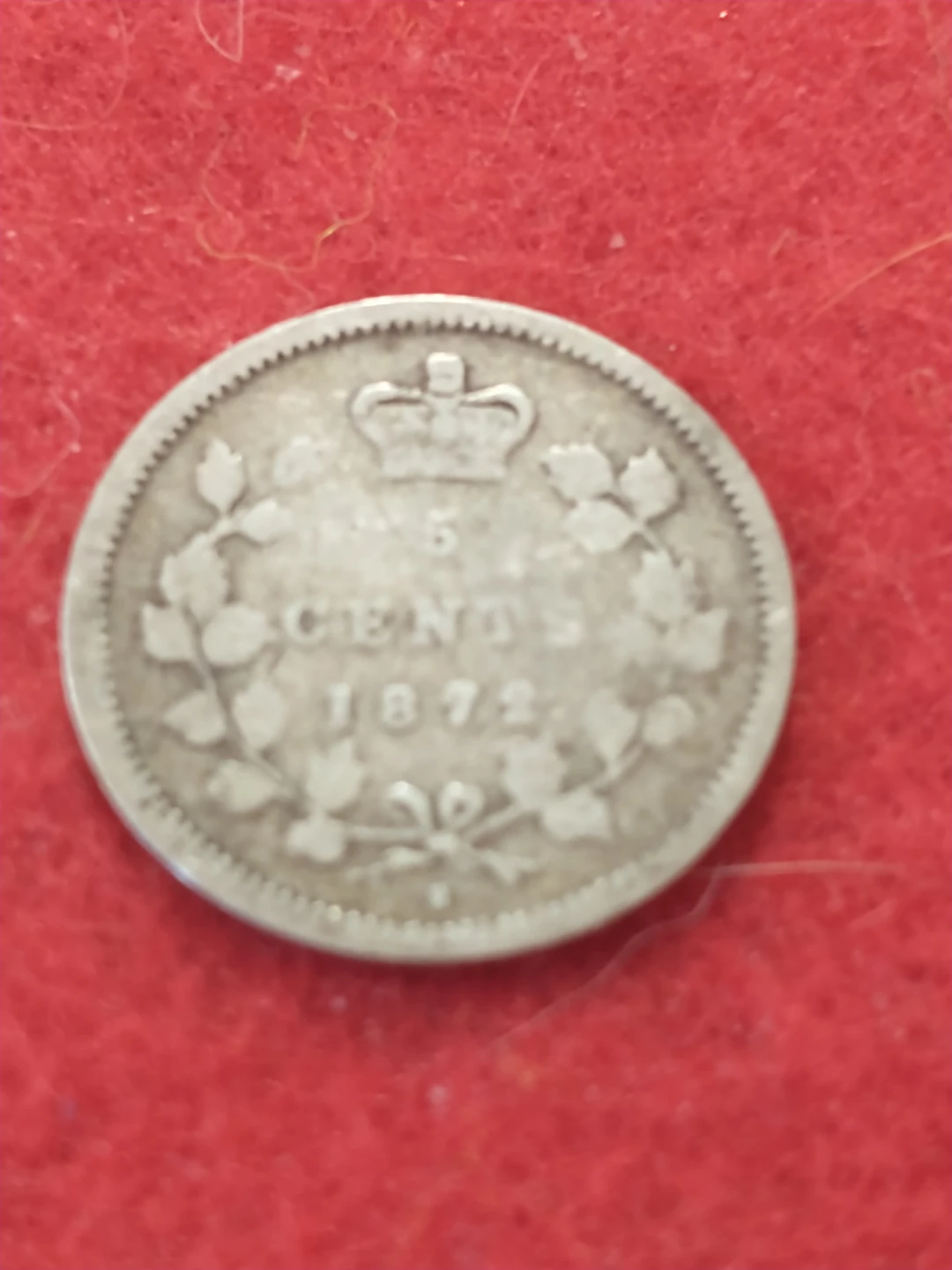 Beauty 1872 Canada Victoria .925 silver five cent piece KM#2