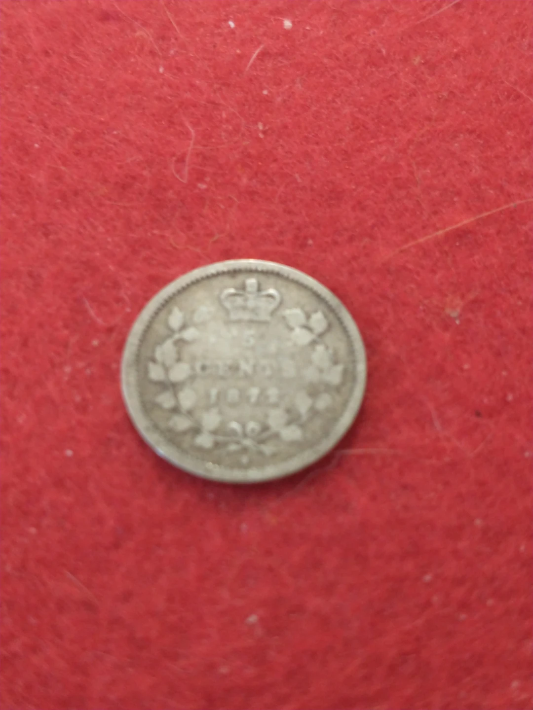 Beauty 1872 Canada Victoria .925 silver five cent piece KM#2 - photo 2
