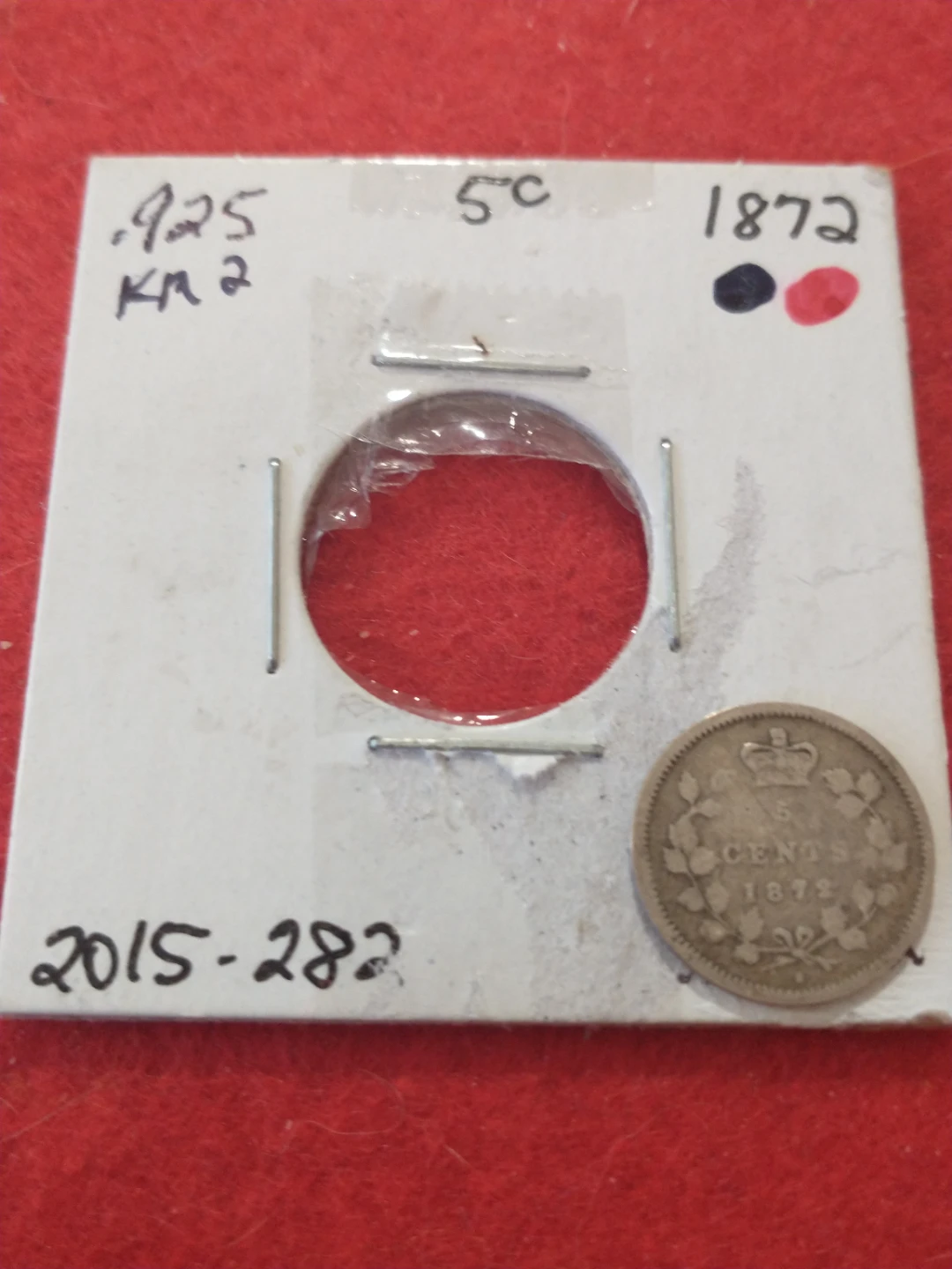 Beauty 1872 Canada Victoria .925 silver five cent piece KM#2 - photo 5