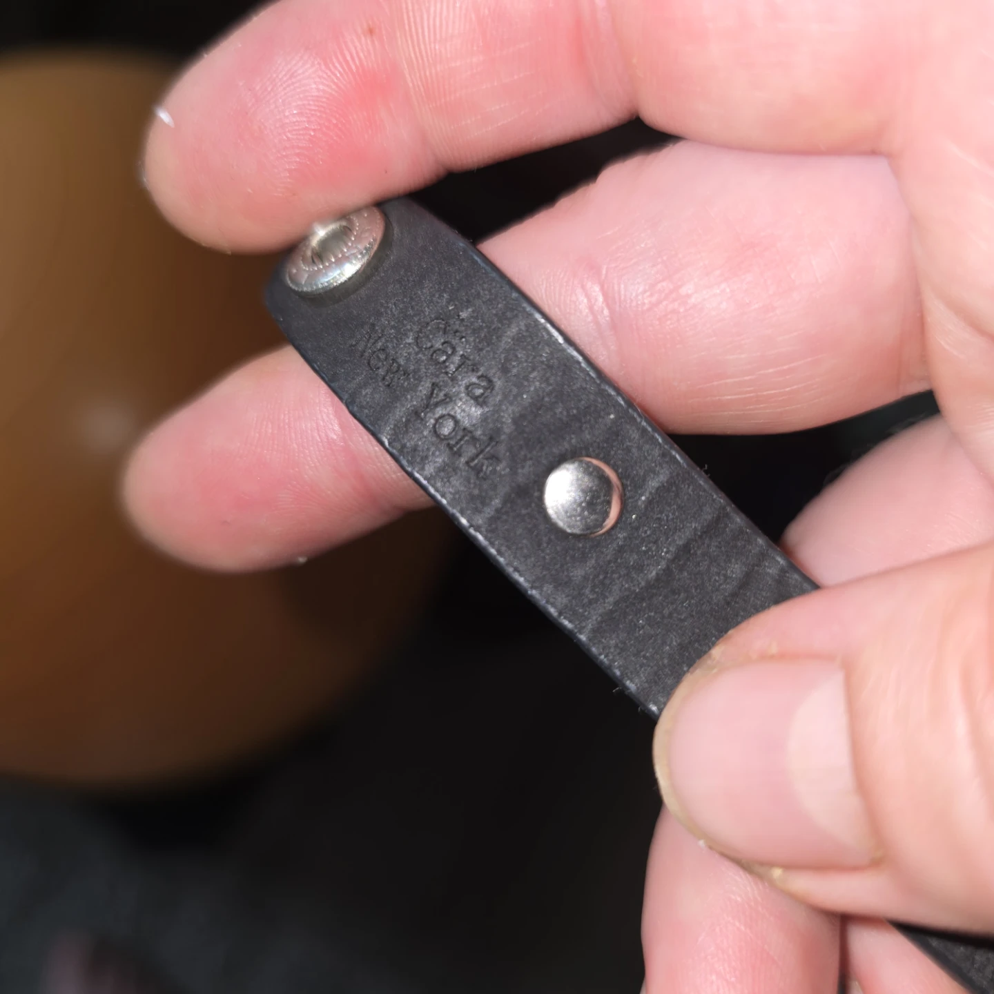 Cara New York Black Leather Studded Bracelet - photo 2