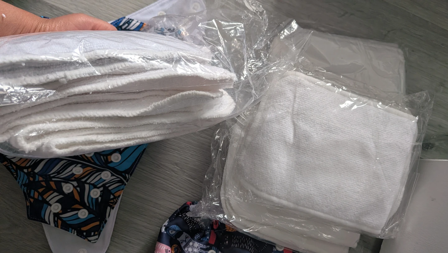 Assorted Cloth Diaper Covers and Inserts Set
