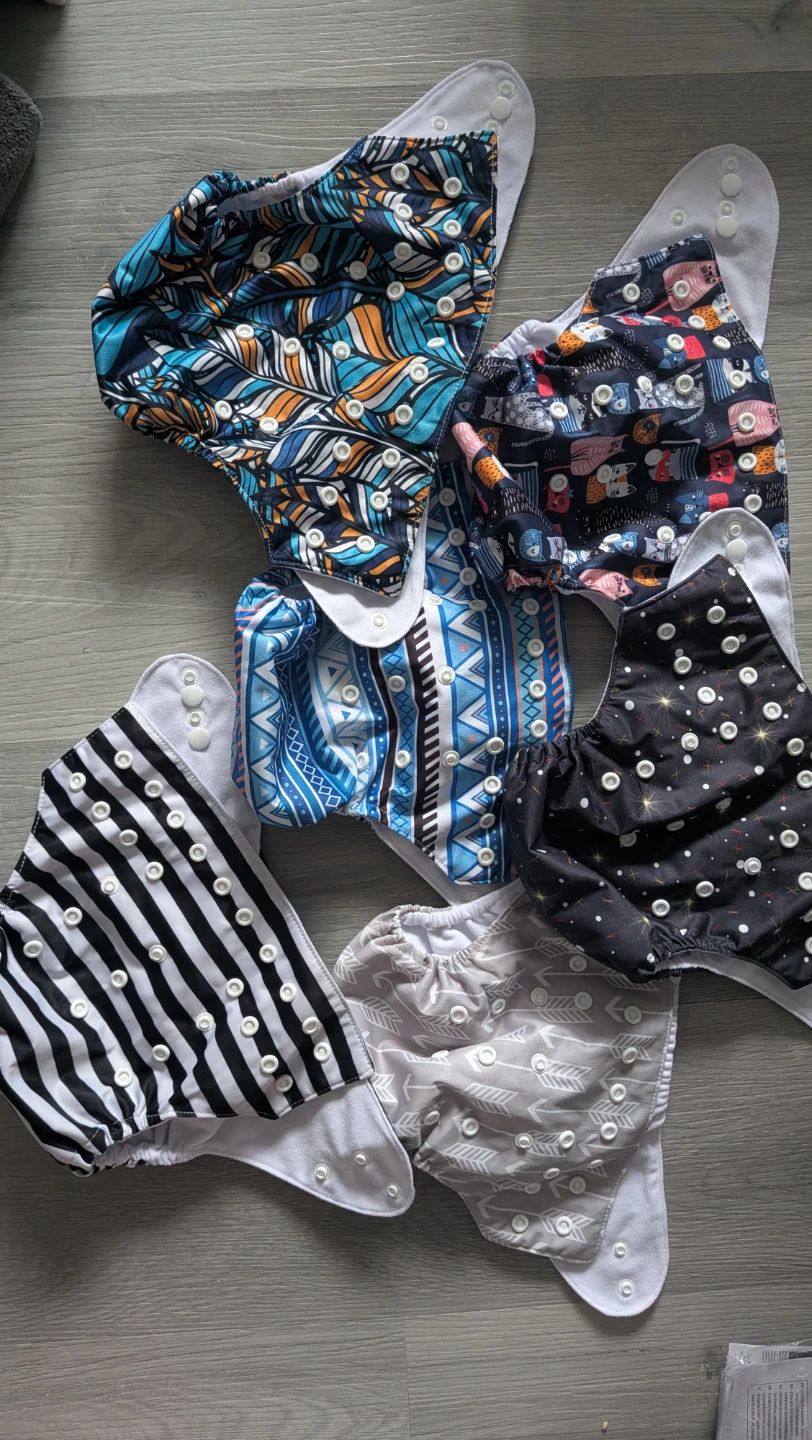 Assorted Cloth Diaper Covers and Inserts Set - photo 2