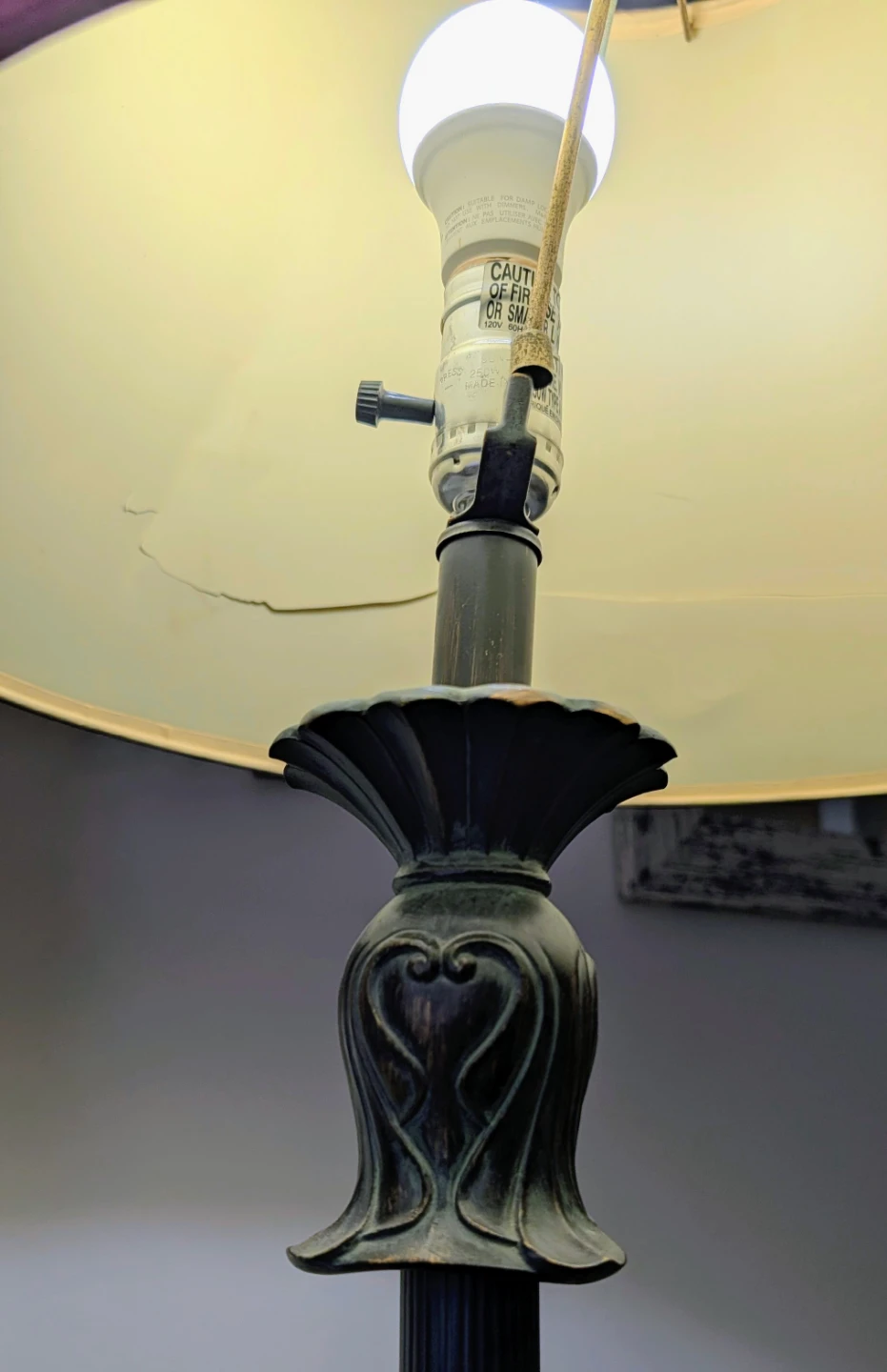 Floor Lamp with Pleated Shade - photo 4