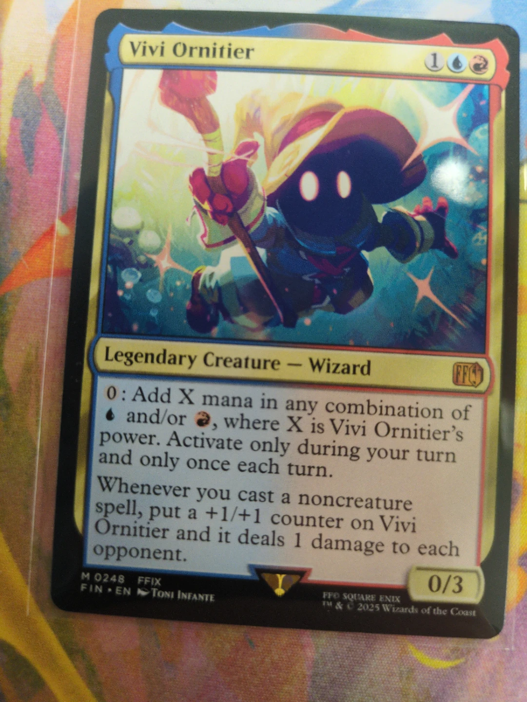 Magic The Gathering Final Fantasy Vivi Ornitier Card - photo 2