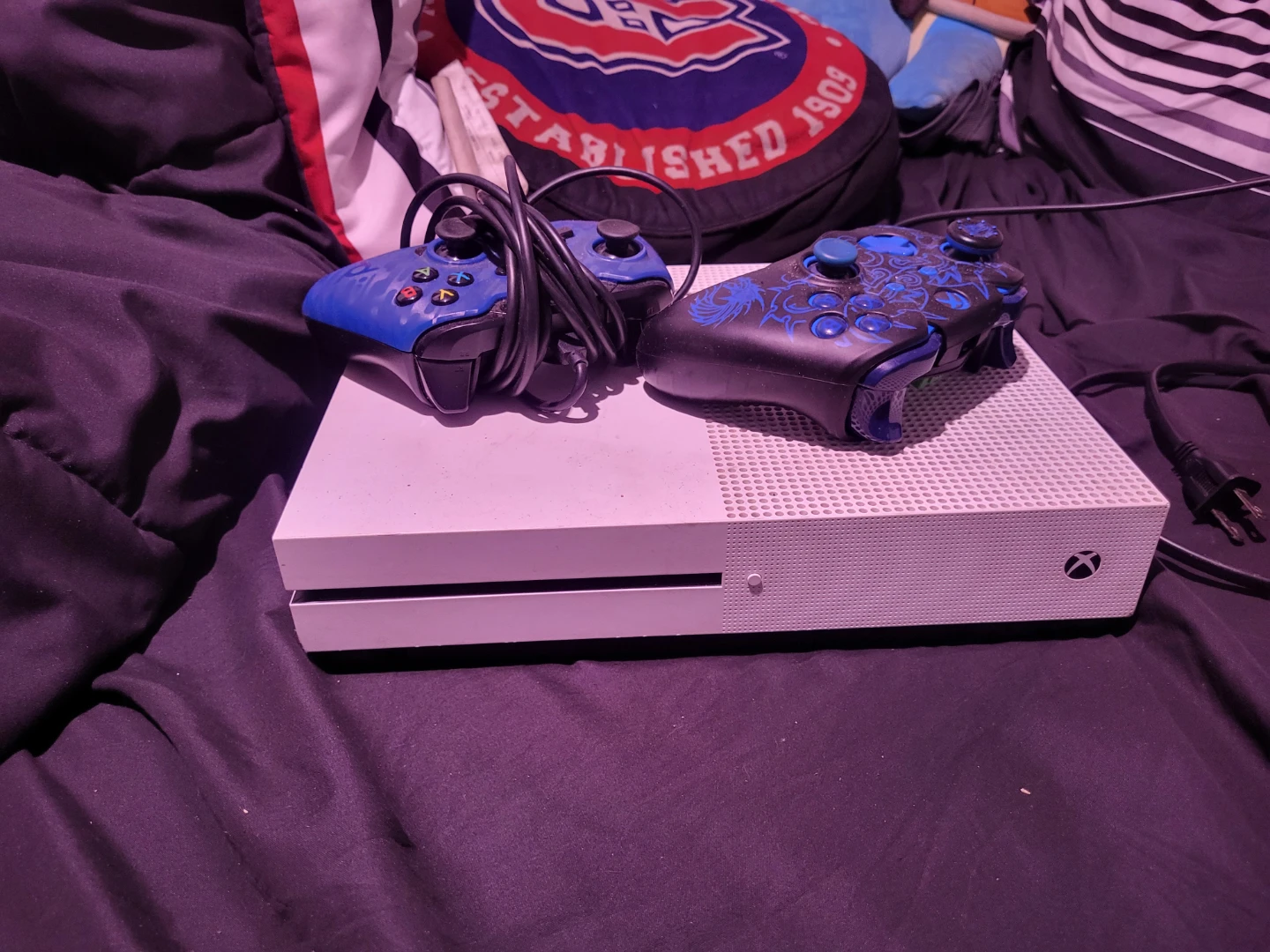 Xbox One S Console with Two Controllers